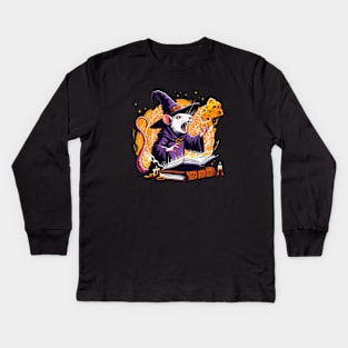 Rat Wizzard Cheese Kids Long Sleeve T-Shirt